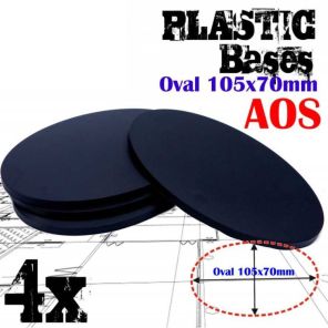 Plastic Bases - Oval Pill 105x70mm AOS
