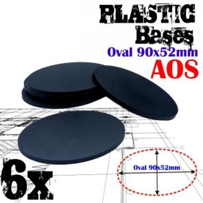Plastic Bases - Oval Pill 90x52mm AOS