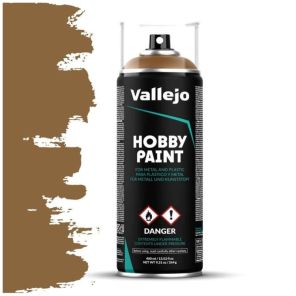 Vallejo Hobby Paint Leather Brown  Spray - 400ml - 28014
