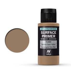Vallejo Surface Primer German Dark Yellow 73.604 RAL7028 60ml