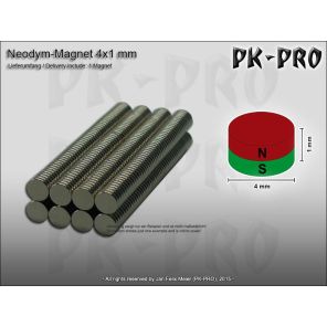 Neodym Magnet Round 4x1mm (10x)